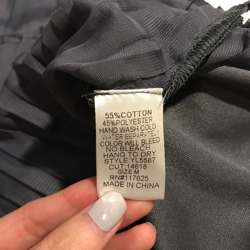 Grey Ruffle Dress - Picture 6 of 8